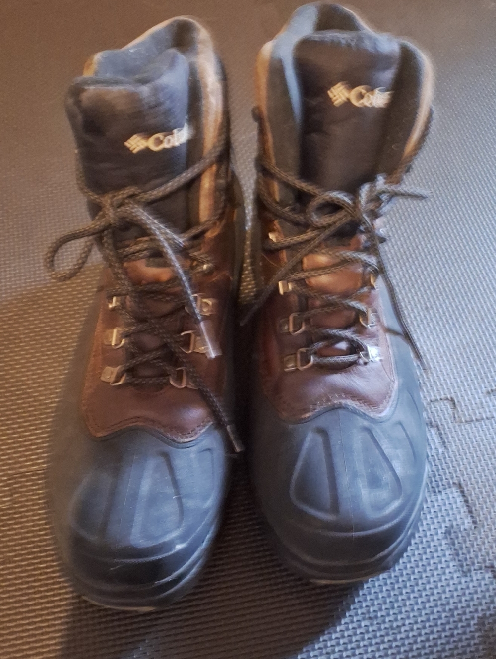 Columbia Brown and Black Men's Waterproof Hiking Boots
